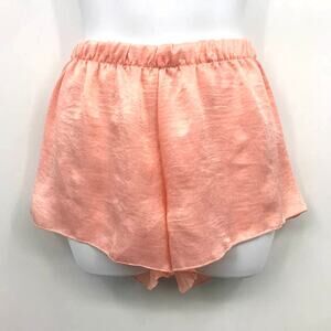 Cozy Rosy Pajama Shorts M High Rise Elastic Waistband Pull On NWOT